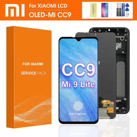 6,39 ''Super AMOLED для Xiaomi CC9 LCD Mi CC9 дисплей сенсорный экран дигитайзер в сборе запасные части для MI 9 Lite дисплей 1005001346073848