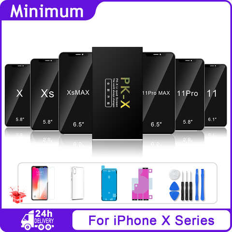 ЖК-дисплей для iPhone X Xs Max XR 11 Pro Max, 3D сенсорный экран с цифровым преобразователем в сборе, запасные части 1005001352400586