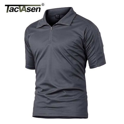 Мужские быстросохнущие футболки-поло TACVASEN, летние тактические боевые футболки в стиле милитари, для командной работы, походов, спорта, футболки для гольфа 1005001367805566