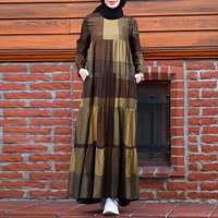 Осеннее мусульманское платье-хиджаб, кафтан ZANZEA 2023, Женский Винтажный Длинный Сарафан с длинным рукавом и принтом, женское платье, платье 1005001398734867