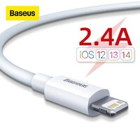 Baseus 2.4A USB кабель для iPhone 11 11 Pro 8 X Xr Быстрая зарядка USB кабель для синхронизации данных зарядный кабель для телефона провод шнур 1005001412618756