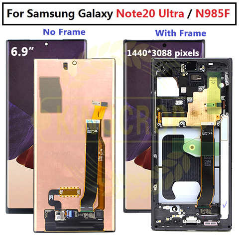 Super AMOLED для samsung Note 20 Ultra LCD для Samsung Galaxy Note20 Ultra дисплей N985F,N985F/DS N986B сенсорный экран дигитайзер 1005001414332845