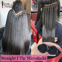 Прямые волосы I Tip Microlinks для наращивания, человеческие волосы, бразильские натуральные волосы, накладные волосы для черных женщин Ever Beauty 1005001418823668