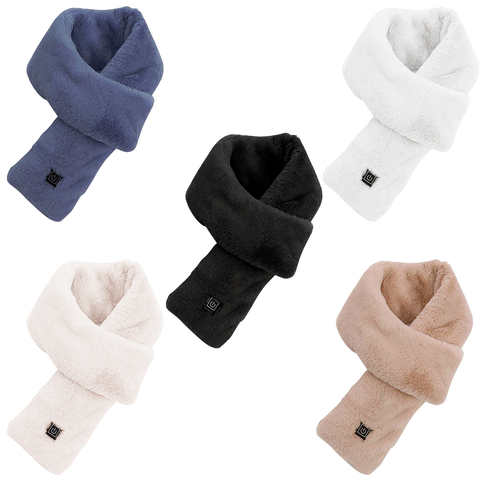 Обогревающий шарф для шеи, зимний обогревающий шарф для шеи с электрическим подогревом, вязаный теплый согревающий шарф для шеи для мужчин и женщин 1005001420911193