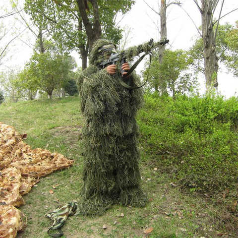 Универсальные камуфляжные костюмы Aldult, одежда для леса, костюм Галли, охотничий армейский Военный Тактический снайперский набор AK47, наборы для стрельбы 1005001433864397