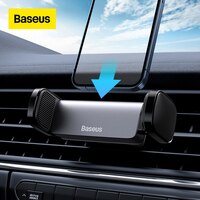 Автомобильный держатель для телефона Baseus, универсальная подставка для телефона, с креплением на воздуховод 1005001446139062