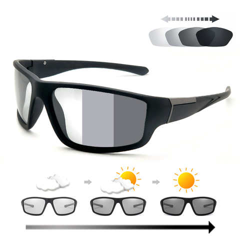 Мужские фотохромные солнцезащитные очки, матовые черные спортивные очки для велоспорта для женщин и мужчин, меняющие цвет поляризационные солнцезащитные очки для езды на велосипеде 2022 1005001454889345