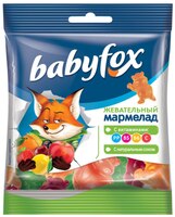 «BabyFox», мармелад жевательный с соком ягод и фруктов, 30 г 1005001465024644