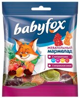 «BabyFox», мармелад жевательный с соком ягод и фруктов, 30 г 1005001465184197
