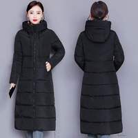 Зимняя женская удлиненная куртка, теплые парки с капюшоном, женские толстые стеганые хлопковые пальто больших размеров 5xl 1005001466522782