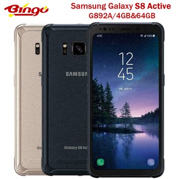 Разблокированный телефон Samsung Galaxy S8 Active G892A, телефон с экраном 835 дюйма, Восьмиядерный процессор Snapdragon 5,8, камера 12 МП, 4 Гб и 64 ГБ, Поддержка NFC, сканер отпечатка пальца 1005001466725821
