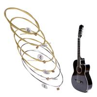 Универсальная струна для акустической гитары, шестигранная Сталь Струны с сердечником, 6 шт./компл. 1005001471513600