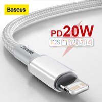 USB-кабель Baseus 20 Вт с поддержкой быстрой зарядки для iPhone 14, 13, 12, 11 Pro Max, XR PD 1005001476195121