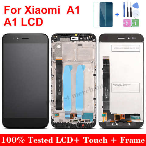ЖК-дисплей 5,5 дюйма для Xiaomi Mi A1 Mia1 Ma1 5x M5x, сенсорный экран с дигитайзером в сборе, замена MDG2 MDI2 Tela Mi A1 1005001485467525