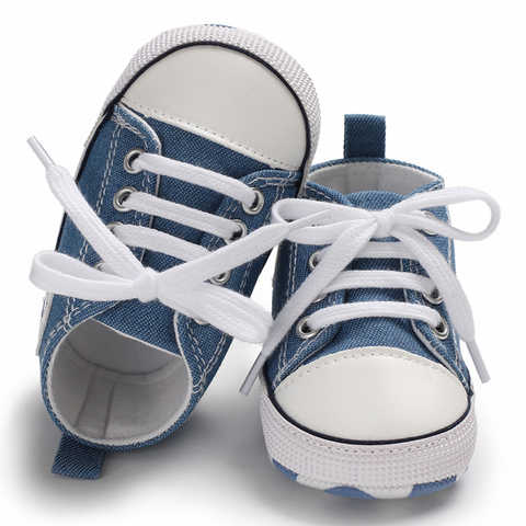 Детские Классические парусиновые Кроссовки для новорожденных с принтом звезды; Спортивная обувь для маленьких мальчиков и девочек; Обувь для начинающих ходить; Нескользящая обувь для малышей 1005001494304474