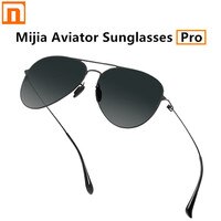 Солнцезащитные очки Xiaomi Mijia Aviator Pro, ультратонкая оправа из нержавеющей стали с антибликовым покрытием, для мужчин и женщин, для путешествий 1005001495590585