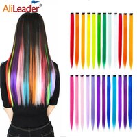 Накладные синтетические волосы Alileader, 57 цветов, прямые накладные волосы с эффектом омбре 1005001501380482