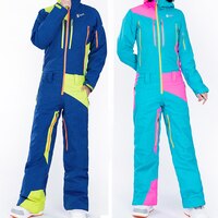 Лыжный костюм, женский зимний теплый ветрозащитный водонепроницаемый лыжный комбинезон, уличные спортивные лыжные куртки и брюки, женский комбинезон для сноуборда 1005001504607481