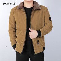 DIMUSI/зимняя мужская куртка-бомбер, модная мужская Вельветовая хлопковая Теплая стеганая куртка, повседневная верхняя одежда, теплые куртки, мужская одежда 1005001543815288