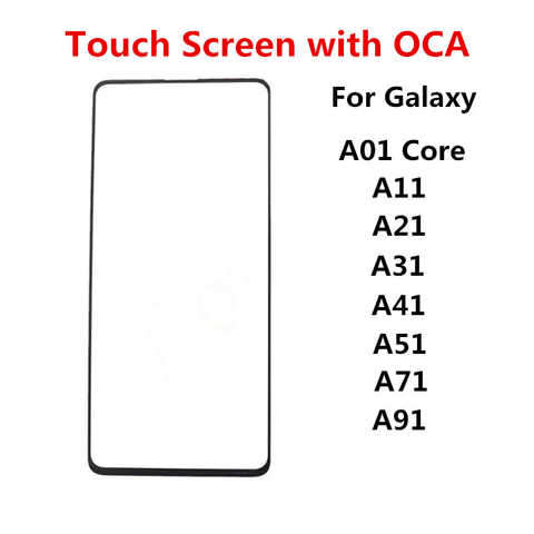 Внешний экран для Samsung Galaxy A01 Core A11 A21 A31 A41 A51 A71 A91, сенсорная панель, ЖК-дисплей, переднее стекло, запасные части + OCA 1005001556903464