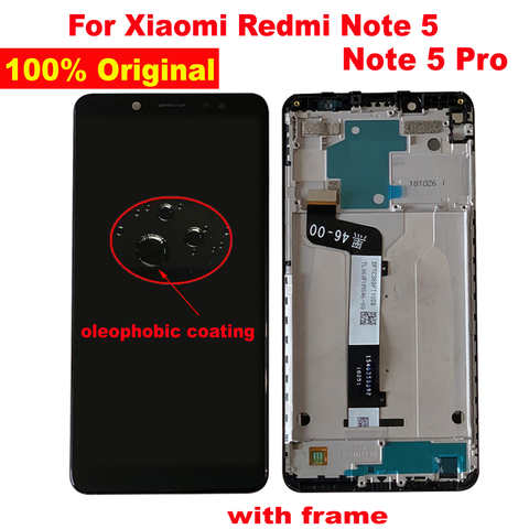 100% Оригинальный LTPro лучший для Xiaomi Redmi Note 5 Pro Note5 MEG7S ЖК-дисплей сенсорный экран дигитайзер в сборе с рамкой Pantalla 1005001562211632