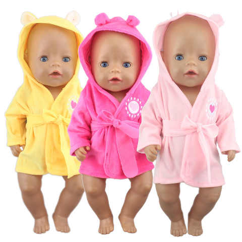 2021 красочный халат, рабочая одежда, подходит для новорожденных, 17 дюймов, 43 см, аксессуары для кукол, подарок для ребенка 1005001565344921