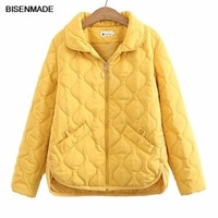 4XL размера плюс, парки, женская одежда, осенне-зимняя тонкая стеганая куртка, простые свободные пуговицы, теплое стеганое пальто с обеих сторон 1005001566097873