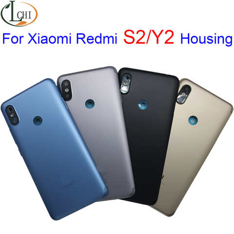 Оригинальная задняя крышка батарейного отсека для Xiaomi Redmi S2, корпус Redmi Y2 + комплекты боковых кнопок + запасные части для объектива вспышки камеры 1005001566188449