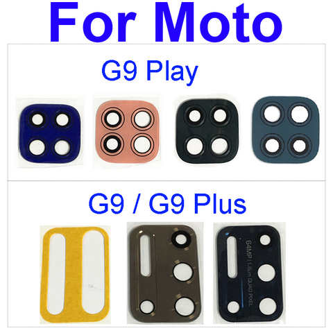 Стекло объектива задней камеры для Motorola Moto G9 Plus Play Power Стекло объектива задней камеры с клейкой наклейкой Замена Ремонт 1005001579916570