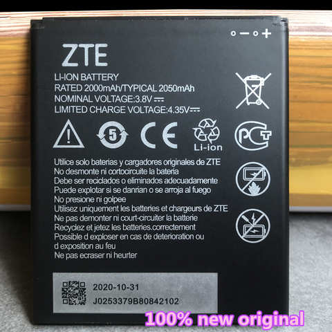 Новый оригинальный аккумулятор Li3820T43P4h695945 2050 мАч для сотового телефона ZTE Blade L8 / A3 2019 1005001584071825