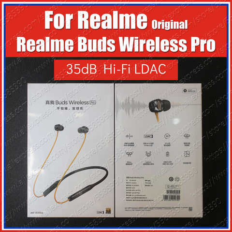 Оригинальные Bluetooth-наушники OPPO Realme Buds Air RMA208(2020) LDAC, 35 дБ, Bluetooth-наушники с шейным ремешком, активное шумоподавление 1005001586769307