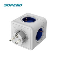 Sopend Дорожный умный сетевой фильтр удлинитель для розетки с USB-разъемом сетевой фильтр, умный сетевой фильтр, сетевой куб-разъем «вор», адаптер для розеток, несколько европейских кубических зарядных устройств 1005001596554804