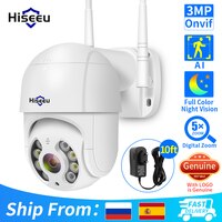 Hiseeu 4K 8MP PTZ WIFI IP камера скоростная купольная наружная 5X цифровая зум 5MP 3MP 1080P Wilress видео CCTV камера видеонаблюдения s iCsee 1005001605252466