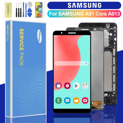 ЖК-дисплей Super AMOLED 5,3 ''для Samsung Galaxy A01 Core A013 A013F, дисплей с сенсорным экраном и дигитайзером в сборе, замена 1005001617312009