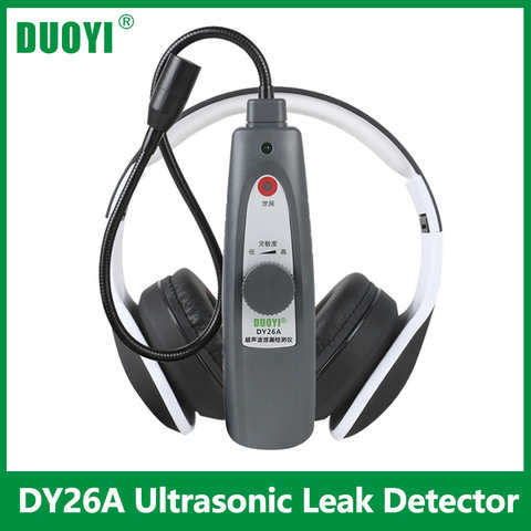 Ультразвуковой детектор утечки DUOYI DY26A, инструмент, передатчик, стетоскоп для уплотнения дефектов, вакуумные датчики давления и утечки газа 1005001634163756