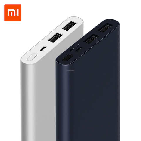 100% Оригинальный Xiaomi Mi Power Bank 3 10000 мАч Быстрая зарядка Powerbank 18 Вт Быстрая Зарядка Power Bank двойной USB выход для смартфона 1005001641185885