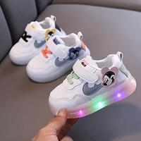 Детские светящиеся кроссовки Disney с Микки Маусом, детская обувь для мальчиков и девочек, светящиеся легкие сникерсы с Микки Маусом, светодиодная детская обувь 1005001665604780