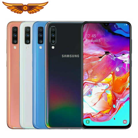 Оригинальный разблокированный сотовый телефон Samsung Galaxy A70 Octa-core 6,7 дюймов 6 ГБ ОЗУ 128 Гб ПЗУ 32 МП Тройная задняя камера Android смартфон 1005001676750941