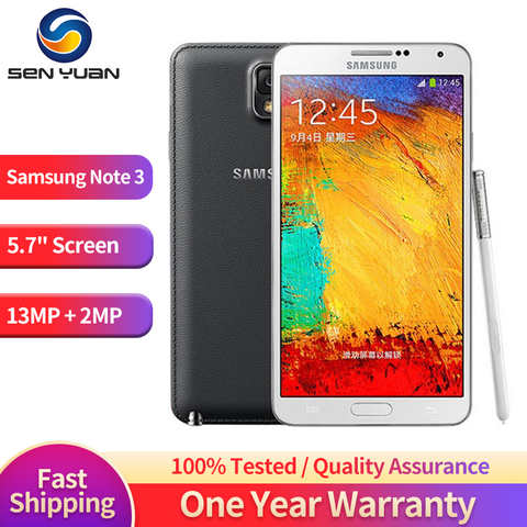N9005 Оригинальный разблокированный Samsung Galaxy Note 3 Телефон 5,7 дюйма 3 ГБ ОЗУ 16 Гб/32 Гб ПЗУ 13 МП + 2 МП четырехъядерный Android смартфон 1005001677676479