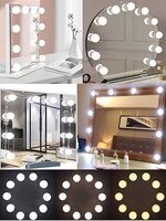 Светодиодные лампы для зеркала для макияжа, USB-лампы для макияжа в голливудском стиле, приглушаемая LED настенная лампа для ванной комнаты, туалетного столика 1005001692815473