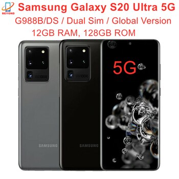 Samsung Galaxy S20 Ultra 5G G988B/DS глобальная версия 6,9 дюймов 12 Гб 128 ГБ NFC Octa Core Exynos Оригинальный сотовый телефон 1005001696070831