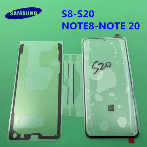Сменное внешнее стекло для Samsung Galaxy S8 S9 S10 S20 S21 NOTE 10 20 Ultra PLUS ЖК-дисплей сенсорный экран Переднее стекло объектив 1005001698694824