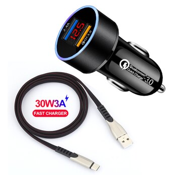 Автомобильное зарядное устройство USB Quick Charge 3,0 для Xiaomi Redmi Note 5 6 7 8 8T Pro 5A 6A 7A 8A Redmi S2 GO K20 K30 1005001699438970