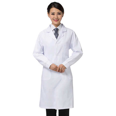 Унисекс, скрабы с длинным рукавом, лабораторная медсестра, докторская белая форма 1005001704962633