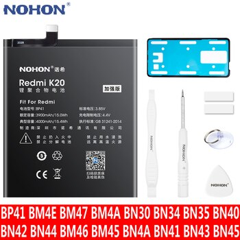 Аккумулятор NOHON для Xiaomi Mi 9T Pro Note 3 Pro 2 7 4X5 Redmi K20 3S 3X 4X 4A 5A POCO F1 BP41 BP40 BM4E BM47 BM4A BN41 1005001710191149