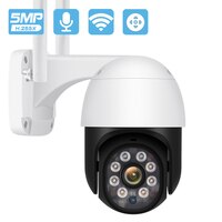 5-мегапиксельная PTZ-камера Wifi На открытом воздухе AI Обнаружение человека Автоматическое отслеживание IP-камера Цветная защита безопасности ночного видения CCTV Камеры видеонаблюдения Облачная камера наблюдения 1005001728634643