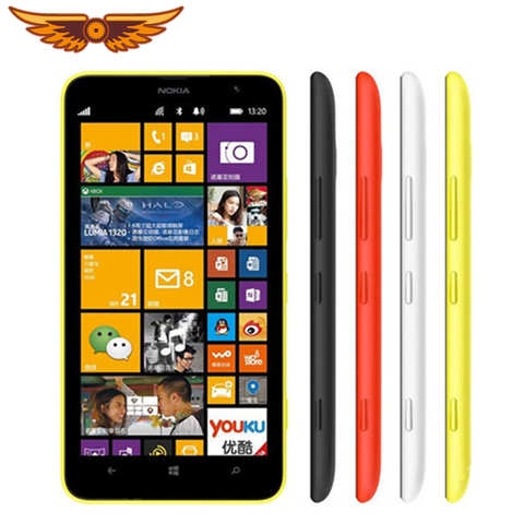 1320 Оригинальный разблокированный Nokia Lumia 1320 5MP 6,0 дюйма сенсорный экран 3400 мАч 8 Гб ROM Bluetooth WIFI бесплатная доставка 1005001749500312