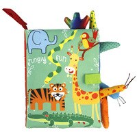 Детская игрушка-хвостик для раннего обучения 0-36 м, тканевая книга для родителей и детей, Интерактивная звуковая бумага, головоломки из ткани, Книжная погремушка 1005001749794995