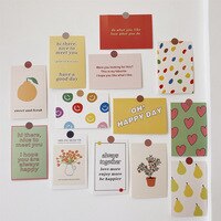 Набор открыток с цветными цветами на английском языке, постер для украшения открыток, наклейка на стену, инструмент для украшения, наклейка в подарок 1005001752456228