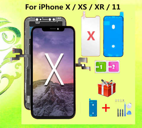 Экран Pantalla OLED для iphone X LCD XR 11, ЖК-дисплей с сенсорным экраном и дигитайзером в сборе для iPhone X XS Max, сменный ЖК-экран 1005001774441551